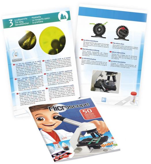 Mикроскоп с аксесоари Buki - 50 експеримента