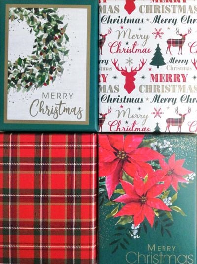 Крафт коледна кутийка II, 4 вида