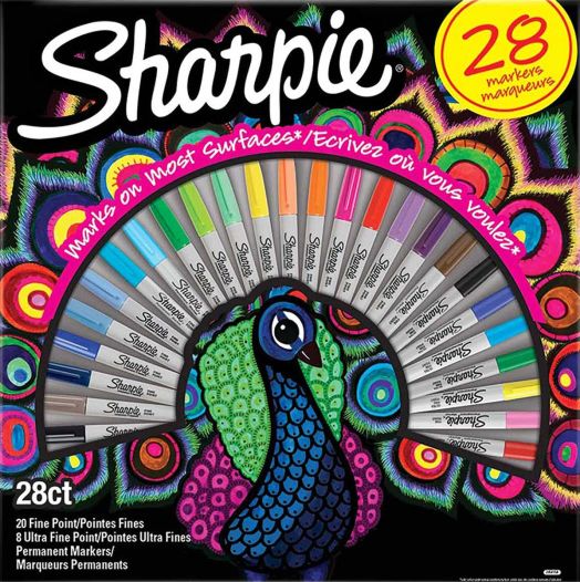 Комплект перманентни маркери Sharpie Peacock, 28 бр.
