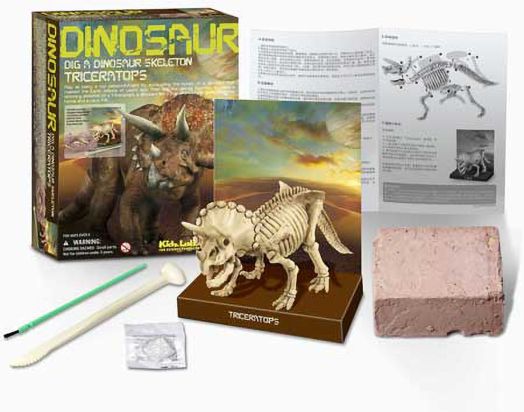 Комплект изкопай скелет 4M - Трицератопс