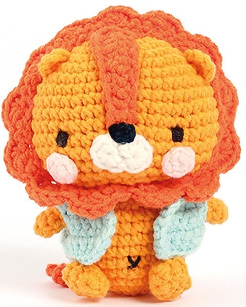 Комплект за плетене Амигуруми Graine Creative - Лъв 10 см.