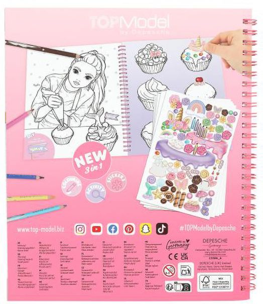 Книжка за оцветяване Top Model - Cake & Bake