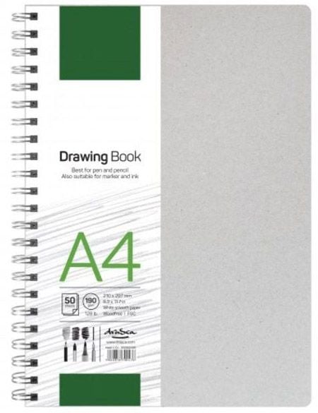 Скицник Drasca Drawing Book А4, 50 листа