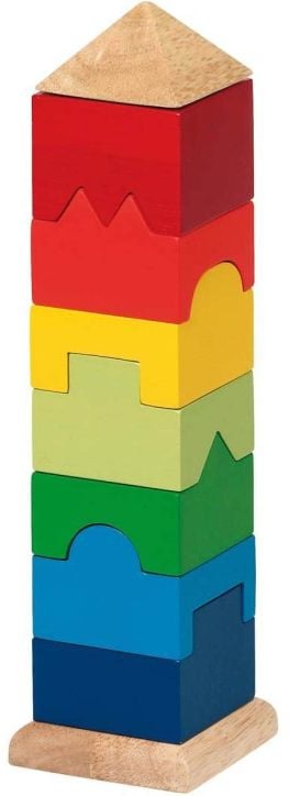Дървен конструктор Goki, кула