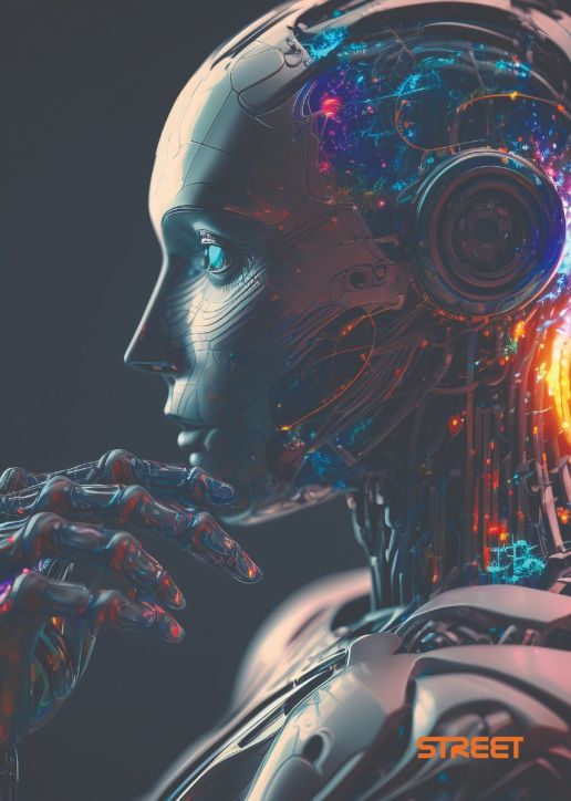 Тетрадка Street AI А4, 60 листа с широки редове