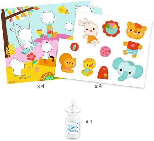 Колажи за най-малките Djeco - Денят