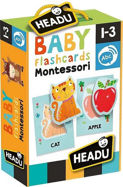Образователни флаш карти Headu Montesorri - Първи думички
