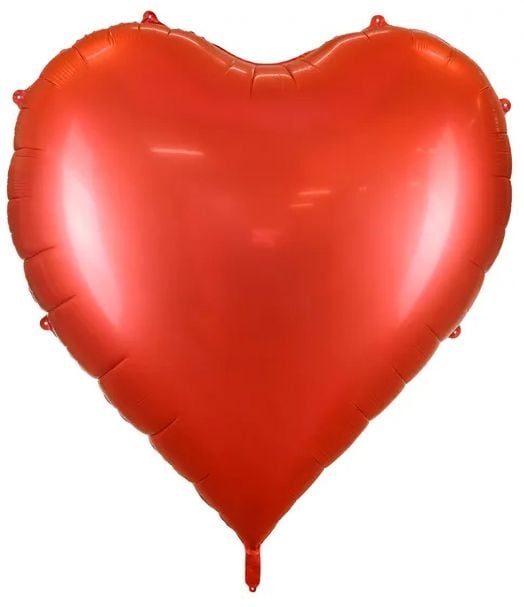 Фолиев балон PartyDeco - Сърце, 136 x 129 см.