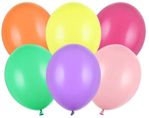 Комплект пастелни балони PartyDeco, 27 см.