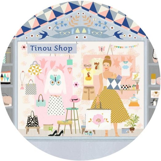 Музикална кутия Djeco: Tinou Shop