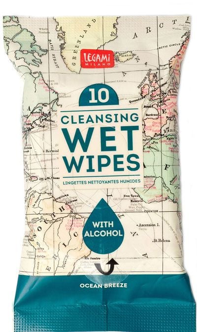 Мокри кърпички Legami - Travel, 10 броя