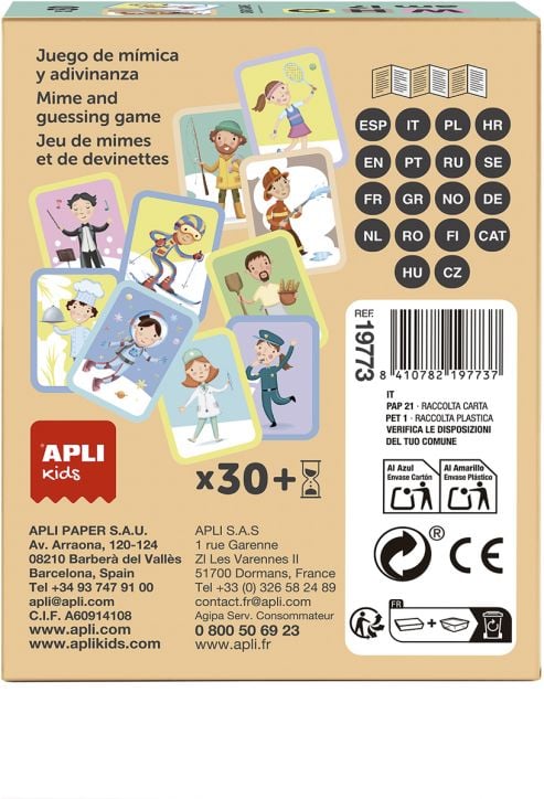 Детска игра с карти Apli Kids - Познай кой съм