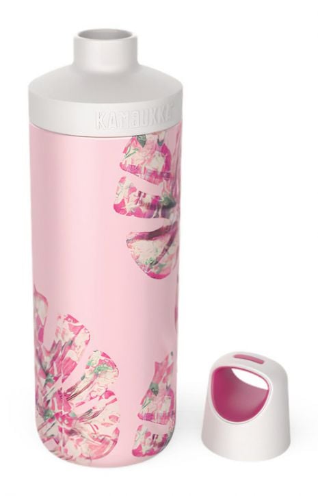 Стоманена бутилка Kambukka Reno Insulated, 0.500 л., листа на монстера