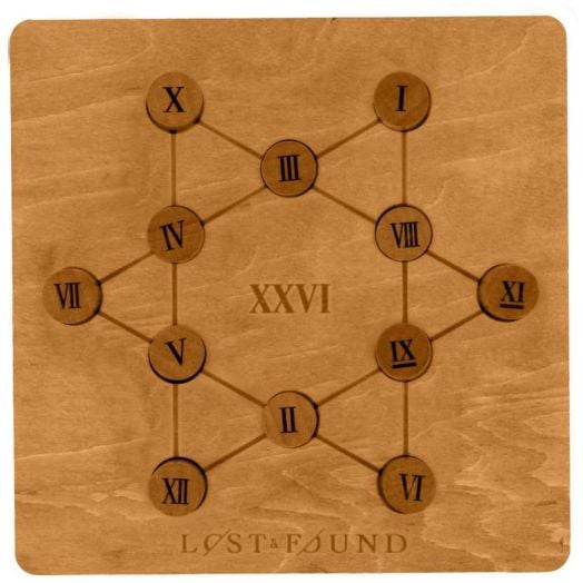 Дървен 3D пъзел Professor Puzzle, Римски числа