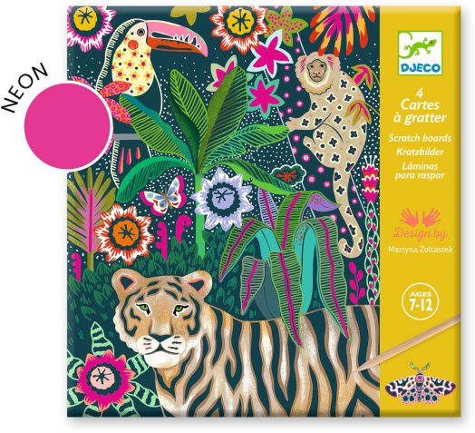 Комплект скреч карти Djeco - Rococo