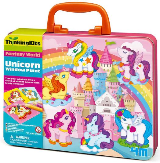 Творчески комплект 4M - Направи апликация за стъкло с еднорог