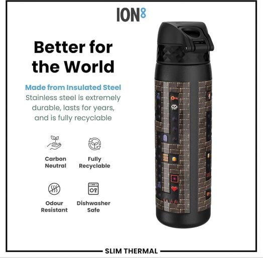 Бутилка за вода Ion8 - Геймър, 500 мл