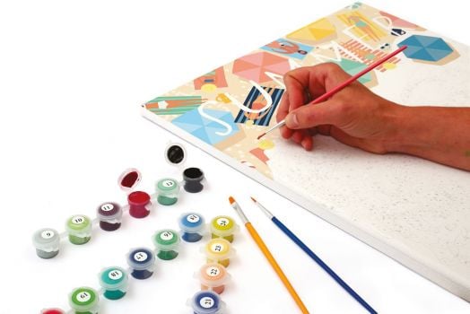 Комплект за рисуване по номера Graine Creative - На плажа 30 x 40 см.