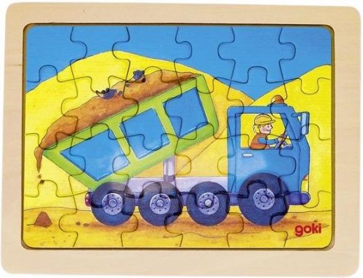 Дървен пъзел Goki - На работа