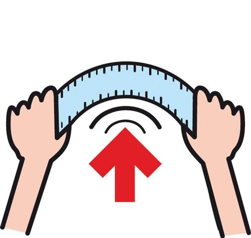 Гъвкава ученическа линийка Maped Twist'n Flex - Decor, 15 см.