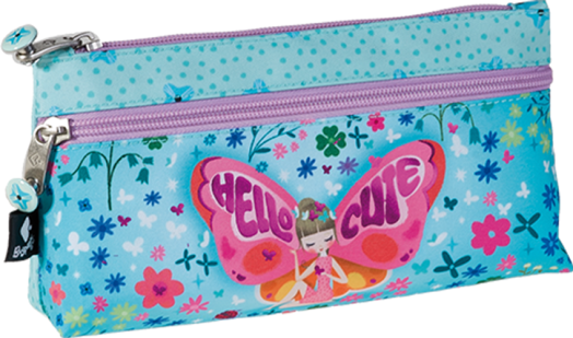 Несесер Busquets Hello Cute 2023 с две отделения, празен