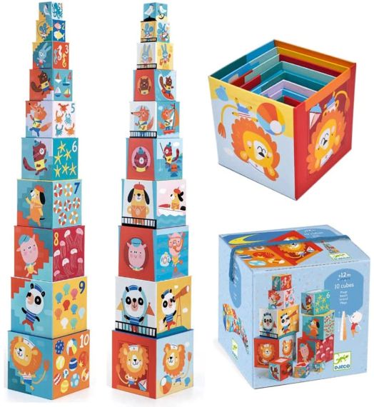 Детски кубчета за игра Djeco: Плаж