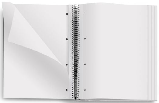 Тетрадка Miquelrius Recycled Eco Lines А4 със спирала, 120 нелинирани листа