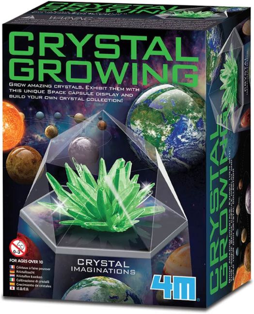 Детска лаборатория 4M - Отгледай кристал, зелен цвят