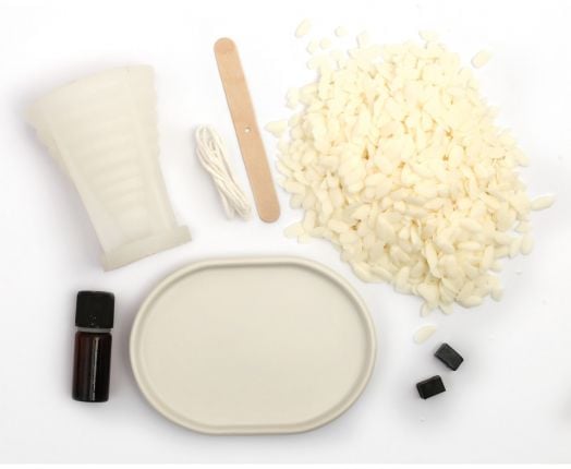 Комплект за правене на свещ Graine Creative - Горски елхи