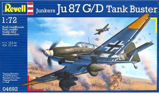 Сглобяем модел Revell - Самолет Junkers Ju87 G/D Tank Buster