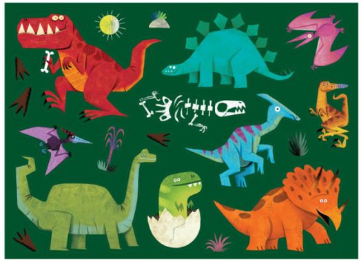 Плакат за оцветяване Crocodile Creek – Динозаври