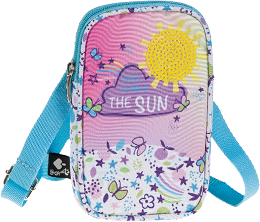 Малка детска чантичка Busquets The Sun 2023 за през рамо, вертикална