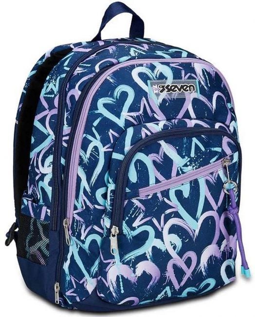 Ученическа раница Seven Advance Detach Crystal Purple с две отделения