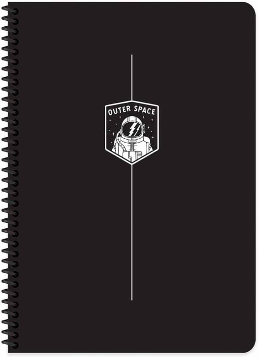 Тетрадка Keskin Color Space A4, 80 листа с широки редове, асортимент