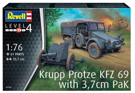 Сглобяем модел Revell - Krupp Protze KFZ 69 with 3.7cm Pak