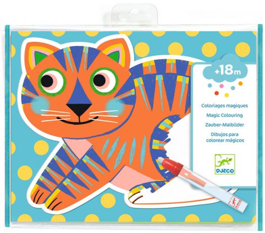 Комплект за оцветяване с вода Djeco - Animalo-Ma