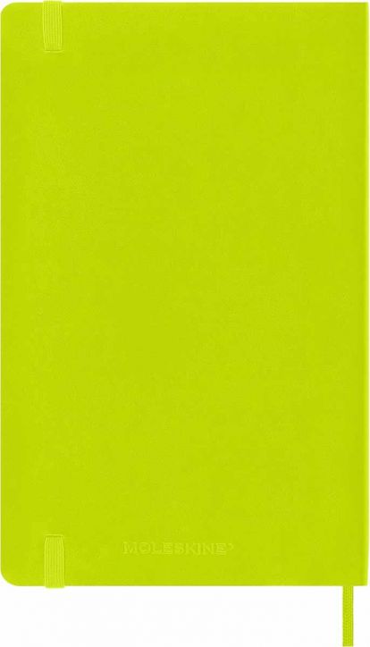Класически тефтер Moleskine Classic Lemon Green с меки корици и нелинирани страници