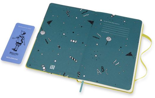 Класически тефтер Moleskine Pinocchio The Cat с твърди корици и линирани страници