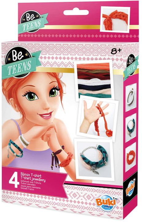 Творчески комплект Buki Be Teens - Направи сам гривни от трико