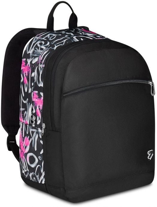 Ученическа раница Seven Pro XXL Reversible Detach Jet Black и безжични слушалки