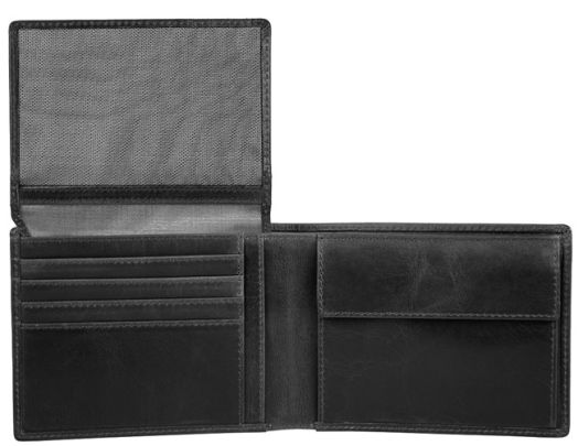 Портфейл Bugatti Romano 8CC, черен