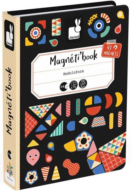 Детска магнитна книга Janod - Форми