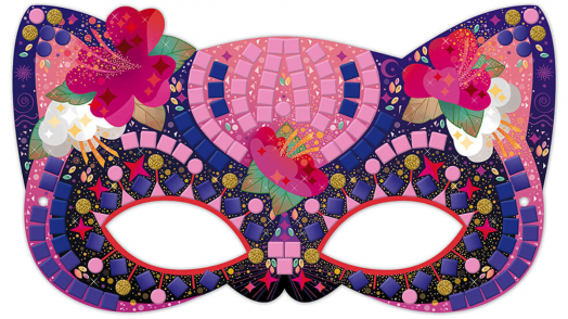 Творчески комплект Janod - Направи си маски с мозайка