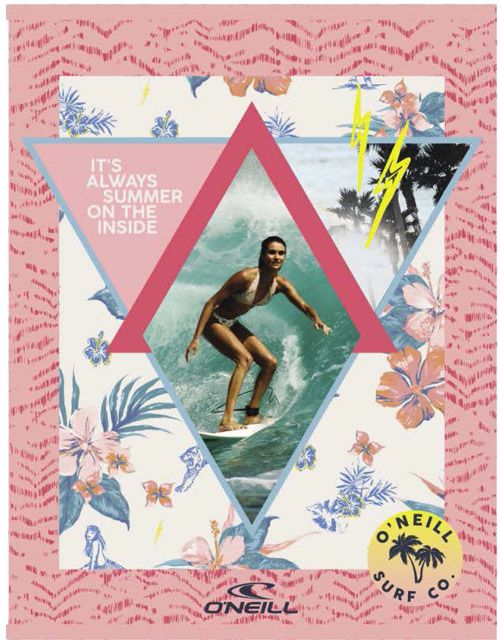 Тетрадка O'Neill А4, 40 листа - широки редове, за момичета