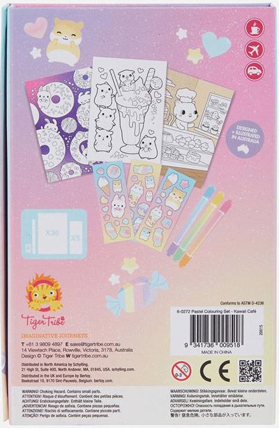 Комплект за оцветяване Tiger Tribe - Kawaii Cafe