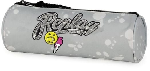 Ученически несесер Replay Girls, сив