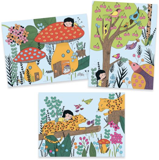 Творчески комплект Djeco - Рисуване с печати