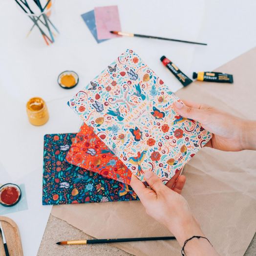 Комплект тефтери Grupo Erik - Frida Kahlo Viva La Vida, 3 бр.