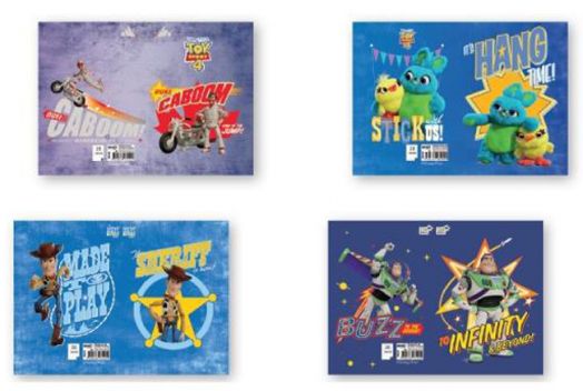 Тетрадка Toystory 4 A5, 20 листа с малки квадратчета