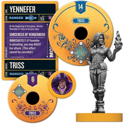 Настолна игра Unmatched: The Witcher - Realms Fall